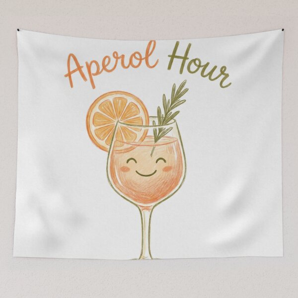 Item preview, Cute Aperol Hour Cocktail Summer Aesthetic designed and sold by Brightberry Studio.