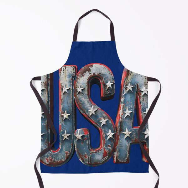 Item preview, Patriotic USA 3D Letters Distressed Metal and Stars Art designed and sold by NotasCreativa.