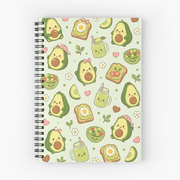 Item preview, Cute Avocado Friends Kawaii Pattern designed and sold by Soft Berry Studio.