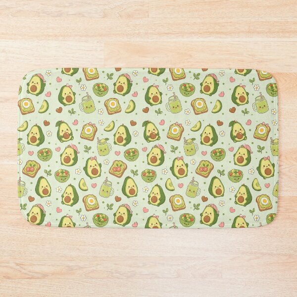 Item preview, Cute Avocado Friends Kawaii Pattern designed and sold by Soft Berry Studio.