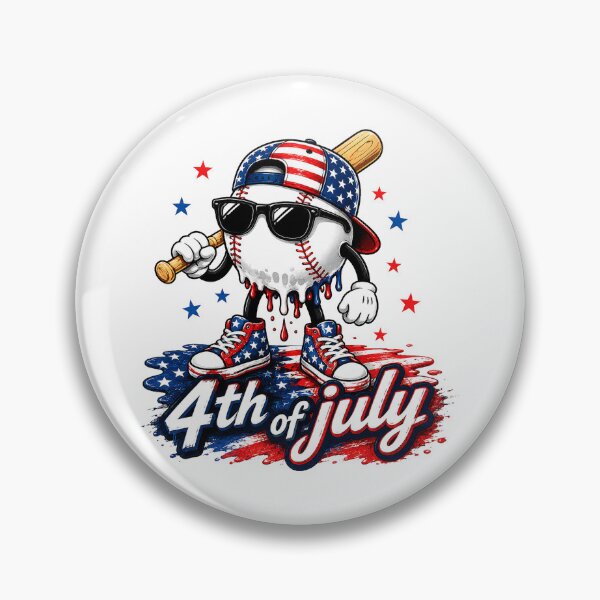 Item preview, 4th of July Baseball Drip 250 Years Anniversary designed and sold by QuiteOrbit.