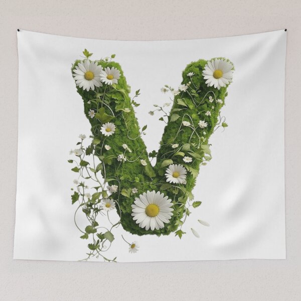 Item preview, Blooming Nature Letter V designed and sold by I-HERE.