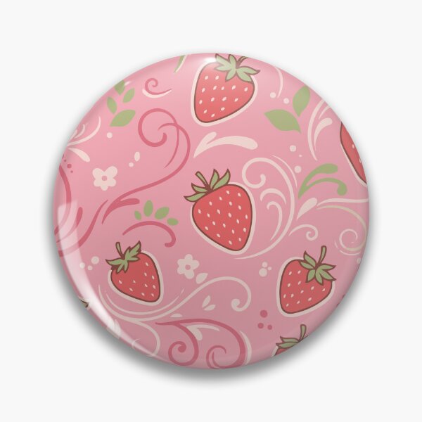 Item preview, Strawberry Swirl | Cute Strawberry Pattern Pastel Pink Cottagecore Aesthetic designed and sold by Vanilla-Girl.