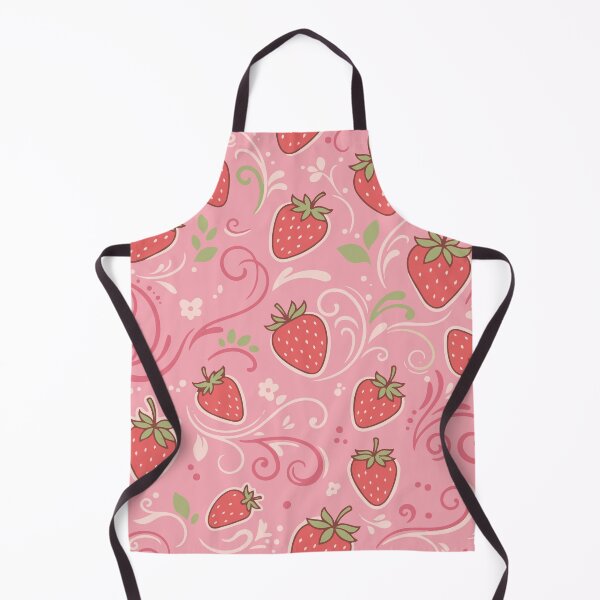 Item preview, Strawberry Swirl | Cute Strawberry Pattern Pastel Pink Cottagecore Aesthetic designed and sold by Vanilla-Girl.