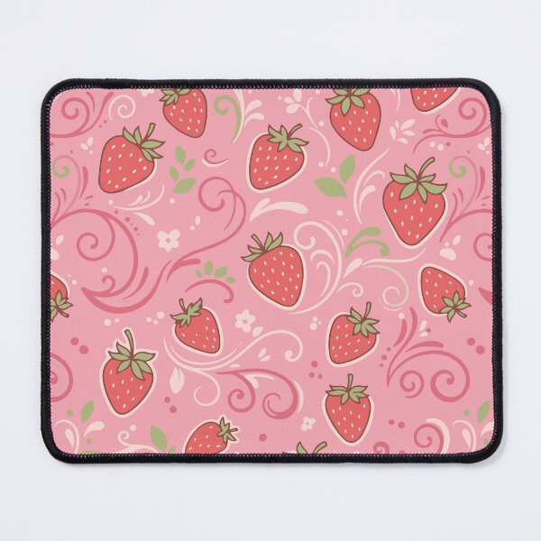 Item preview, Strawberry Swirl | Cute Strawberry Pattern Pastel Pink Cottagecore Aesthetic designed and sold by Vanilla-Girl.