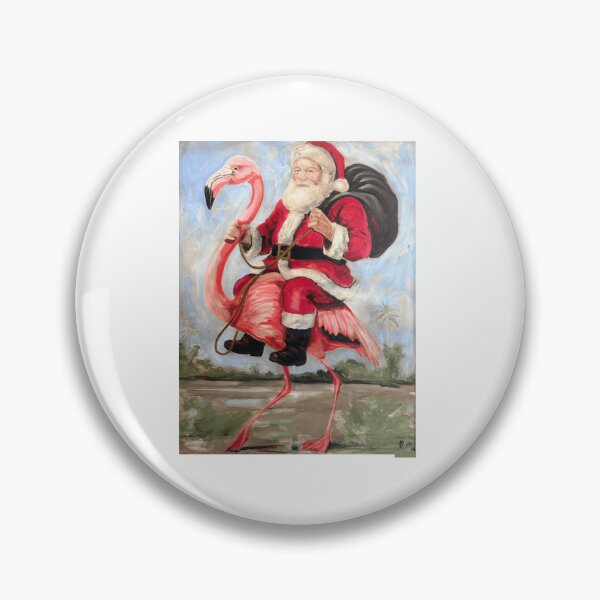 Item preview, Flamingos Santa Rides designed and sold by keefejennifer.