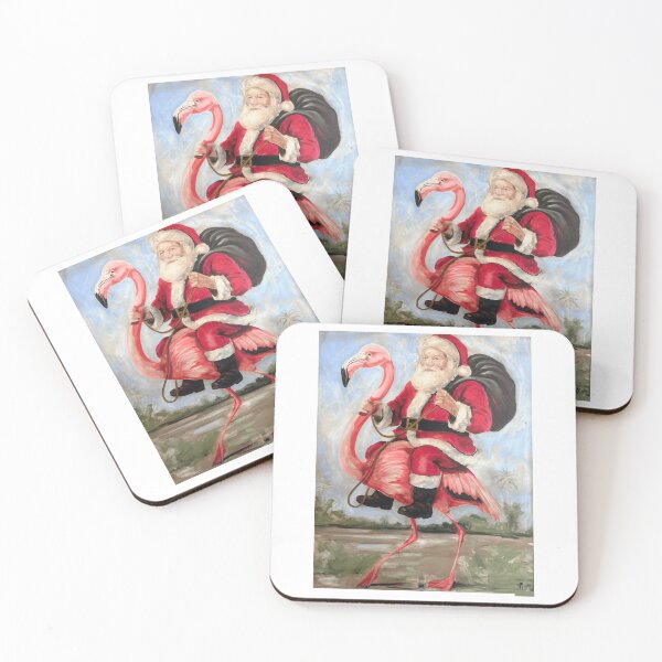 Item preview, Flamingos Santa Rides designed and sold by keefejennifer.