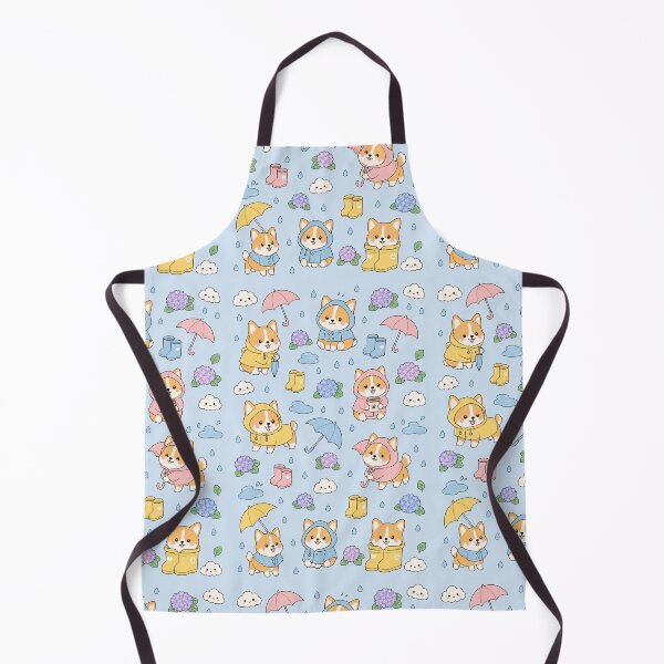Item preview, Shiba Rainy Brown Kawaii Pattern designed and sold by Soft Berry Studio.