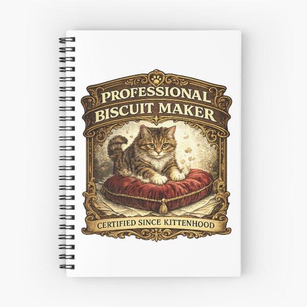 Item preview, Professional Biscuit Maker | Funny Kneading Cat Design for Cat Lovers designed and sold by MrDev.