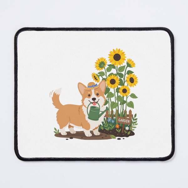 Item preview, Corgi Gardening Society Cute Sunflower Pet Green Thumb designed and sold by PictoVibe.