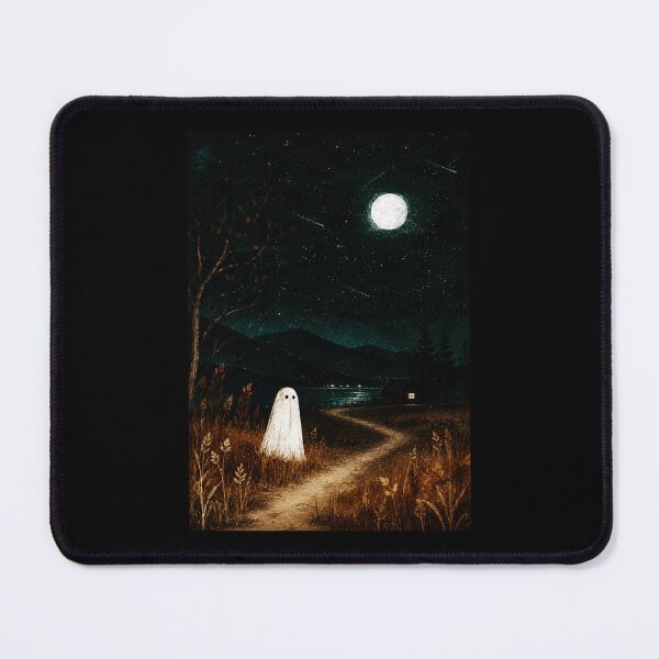 Item preview, Little Ghost on a Moonlit Path Through the Quiet Night designed and sold by ferminhays.
