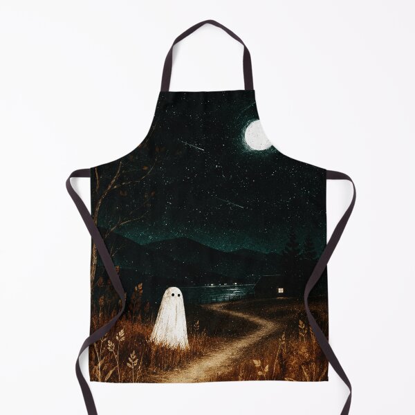 Item preview, Little Ghost on a Moonlit Path Through the Quiet Night designed and sold by ferminhays.