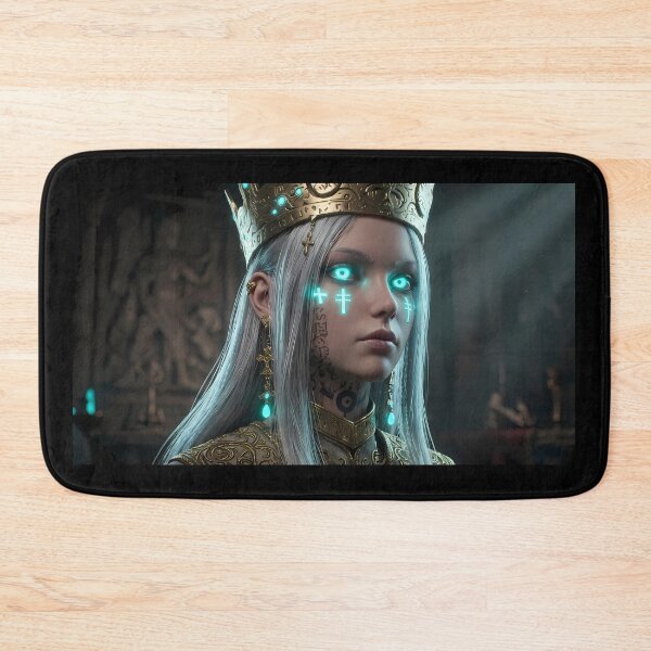 Item preview, White Priestess of the Blue Light designed and sold by GalleryBrisArt.