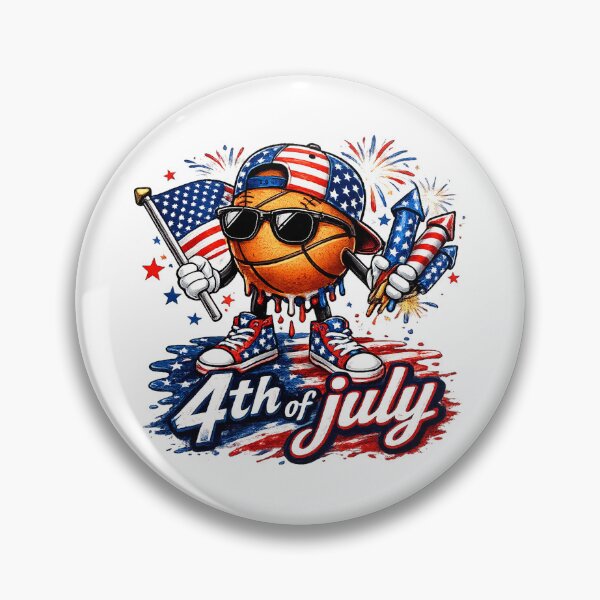Item preview, Basketball Ice Cream Drip Patriotic American Flag 4th of July designed and sold by QuiteOrbit.