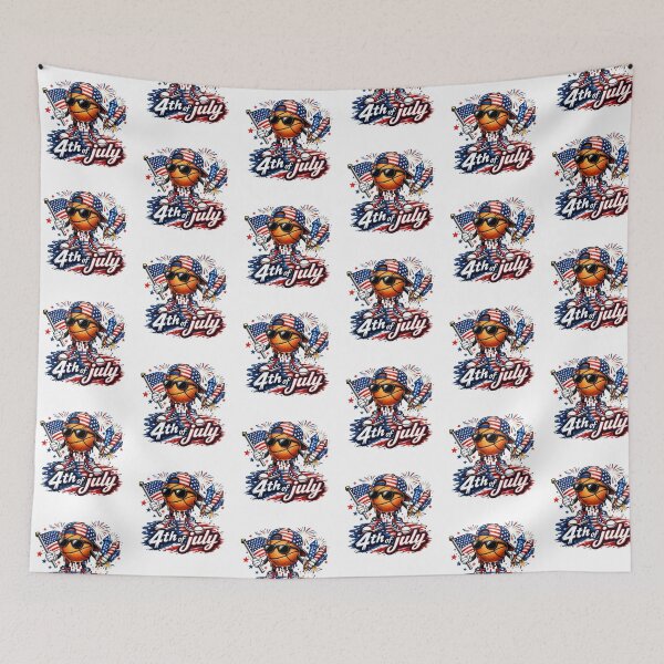 Item preview, Basketball Ice Cream Drip Patriotic American Flag 4th of July designed and sold by QuiteOrbit.