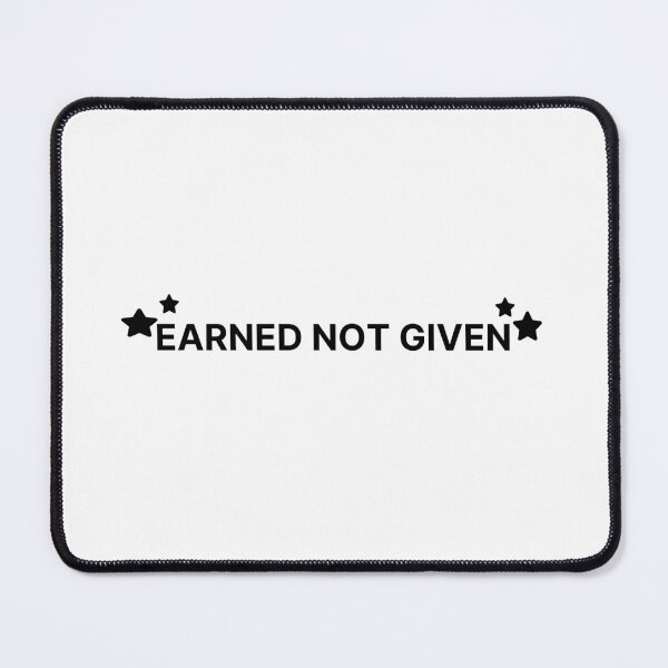 Item preview, Earned not given motivational gym quote designed and sold by Karisdesignss.