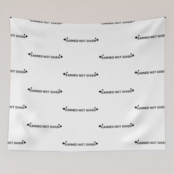 Item preview, Earned not given motivational gym quote designed and sold by Karisdesignss.
