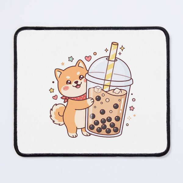 Item preview, Cute Shiba Inu Boba Milk Tea Kawaii Japanese Bubble designed and sold by PictoVibe.