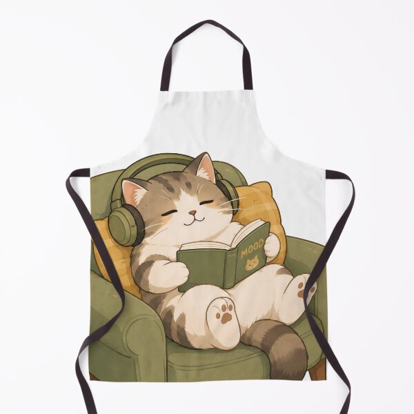 Item preview, Cozy Cat Reading designed and sold by HoloHugDesigns.