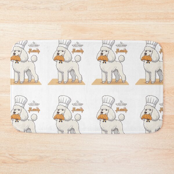 Item preview, Pastry Chef Poodle Bakery French Croissant Culinary Cute designed and sold by PictoVibe.