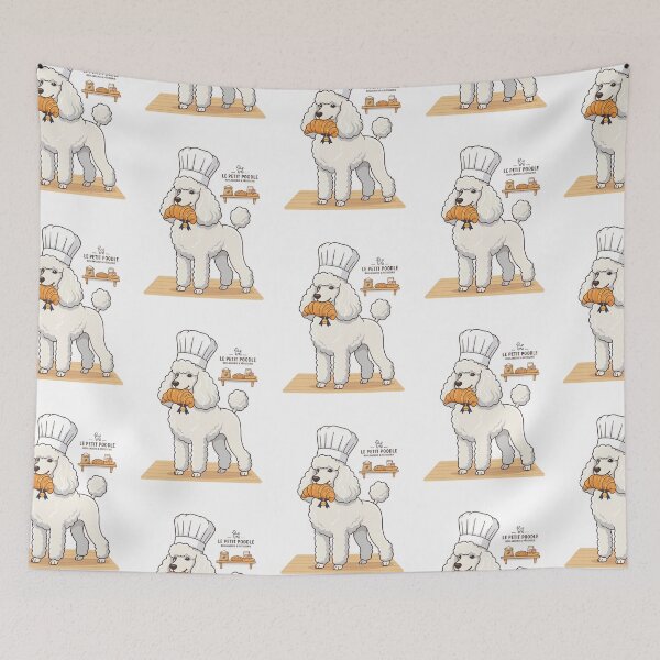 Item preview, Pastry Chef Poodle Bakery French Croissant Culinary Cute designed and sold by PictoVibe.