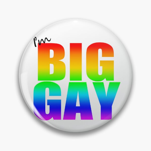 Item preview, I'm BIG GAY Rainbow Pride Month Typography designed and sold by Vanilla-Girl.