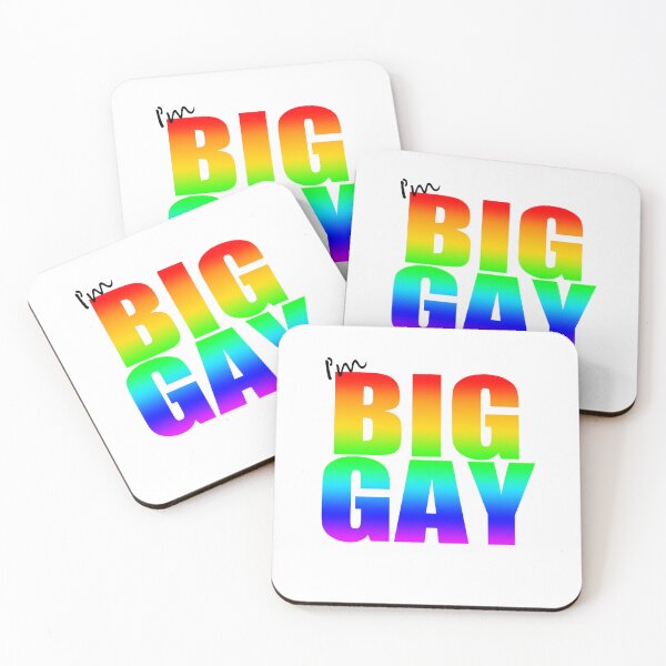 Item preview, I'm BIG GAY Rainbow Pride Month Typography designed and sold by Vanilla-Girl.