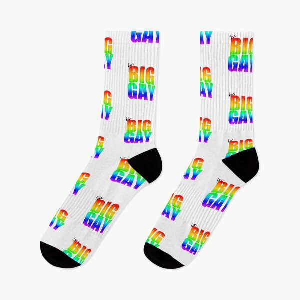 Item preview, I'm BIG GAY Rainbow Pride Month Typography designed and sold by Vanilla-Girl.