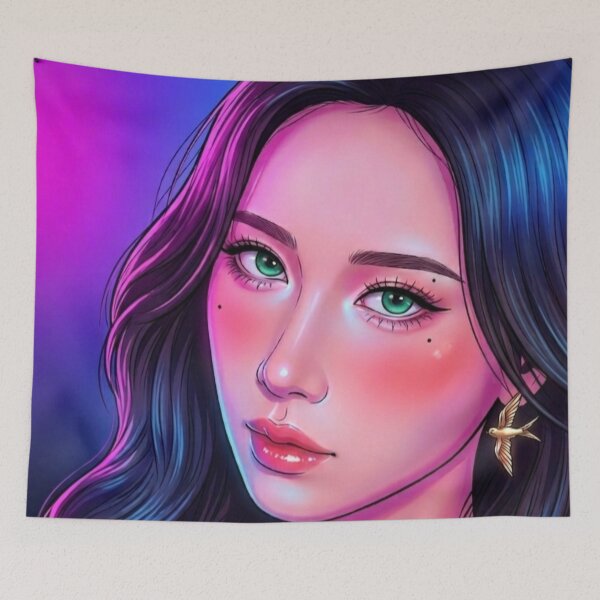 Item preview, Green Eyed Beauty Neon GL Series Lgbtq+ WLW Decor Poster Print Art Comic Saying  designed and sold by Mind Space.