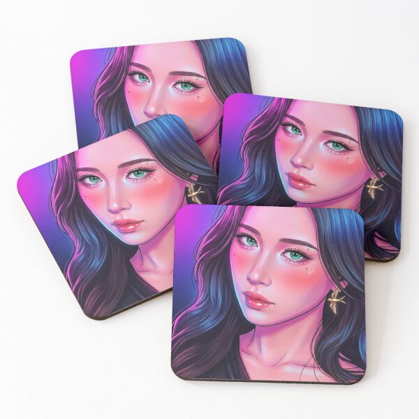 Item preview, Green Eyed Beauty Neon GL Series Lgbtq+ WLW Decor Poster Print Art Comic Saying  designed and sold by Mind Space.