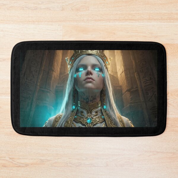 Item preview, White Priestess of the Blue Light designed and sold by GalleryBrisArt.