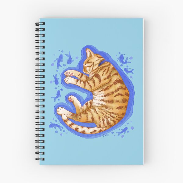 Item preview, Orange tabby cat sleeping and dreaming designed and sold by Konopikyu.