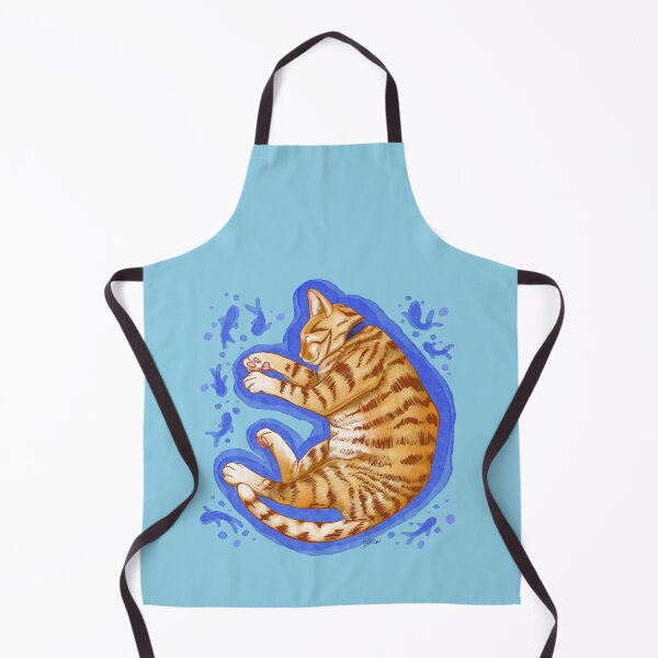 Item preview, Orange tabby cat sleeping and dreaming designed and sold by Konopikyu.