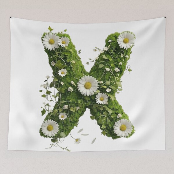 Item preview, Blooming Nature Letter X designed and sold by I-HERE.