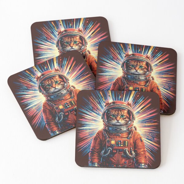 Item preview, Gato astronauta en el Stargate designed and sold by Cathedral of Curiosity.