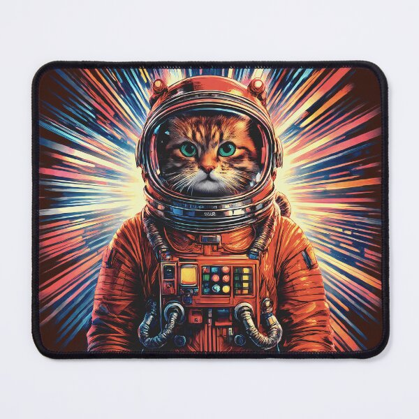 Item preview, Cat Astronaut at the Stargate designed and sold by Cathedral of Curiosity.