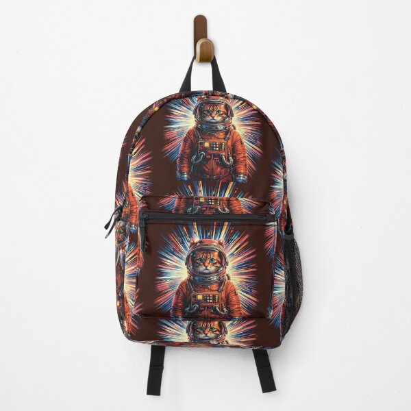Item preview, Cat Astronaut at the Stargate designed and sold by Cathedral of Curiosity.