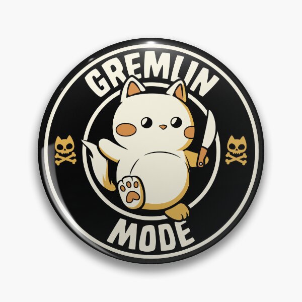 Item preview, Gremlin Mode Cat designed and sold by Tobe Fonseca®.