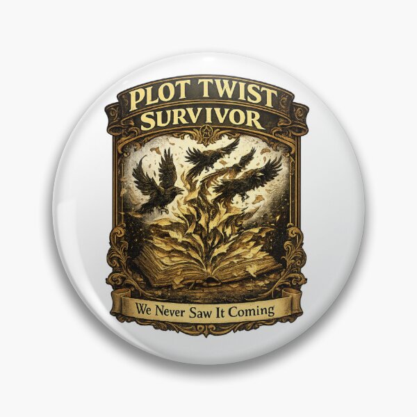 Item preview, Plot Twist Survivor Club | Book Lover Reading Humor Design for Fantasy Readers designed and sold by MrDev.