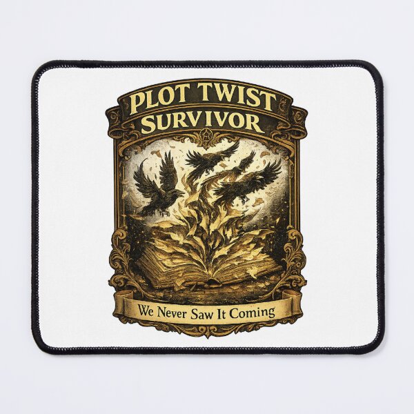 Item preview, Plot Twist Survivor Club | Book Lover Reading Humor Design for Fantasy Readers designed and sold by MrDev.