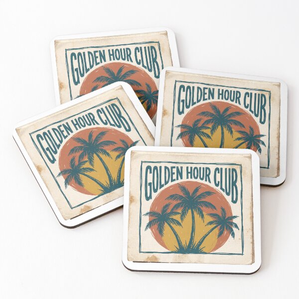 Item preview, Retro Golden Hour Club Vintage Matchbook Palm Trees designed and sold by Brightberry Studio.