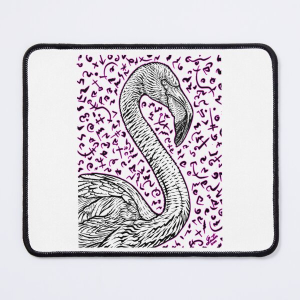 Item preview, Flamingo Ink Portrait designed and sold by keefejennifer.