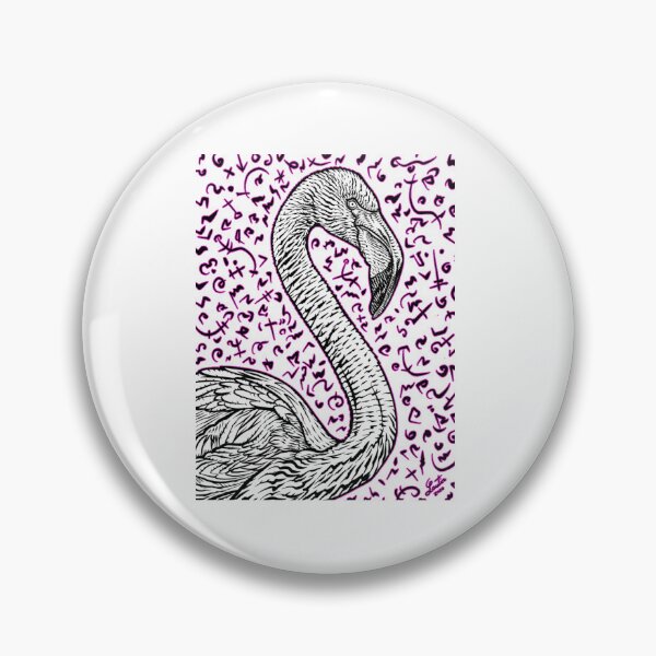 Item preview, Flamingo Ink Portrait designed and sold by keefejennifer.