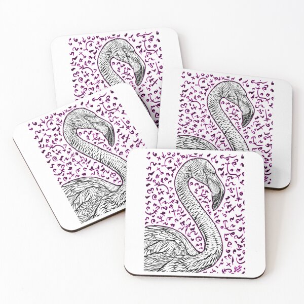 Item preview, Flamingo Ink Portrait designed and sold by keefejennifer.