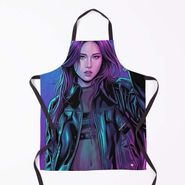 Item preview, Clad In Black Beauty Neon GL Series Lgbtq+ WLW Decor Poster Print Art Comic Saying designed and sold by Mind Space.