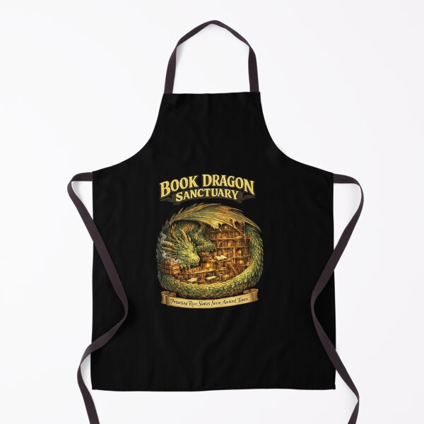 Item preview, Book Dragon Sanctuary | Cozy Fantasy Library Dragon for Book Lovers & Readers designed and sold by MrDev.