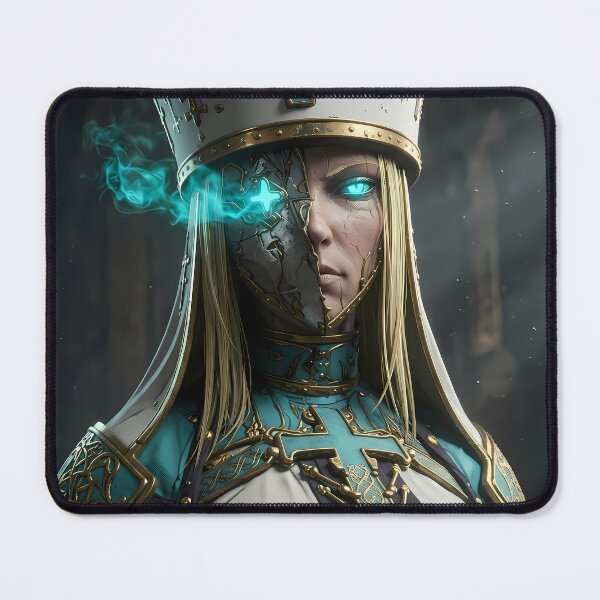 Item preview, White Priestess of the Blue Light designed and sold by GalleryBrisArt.