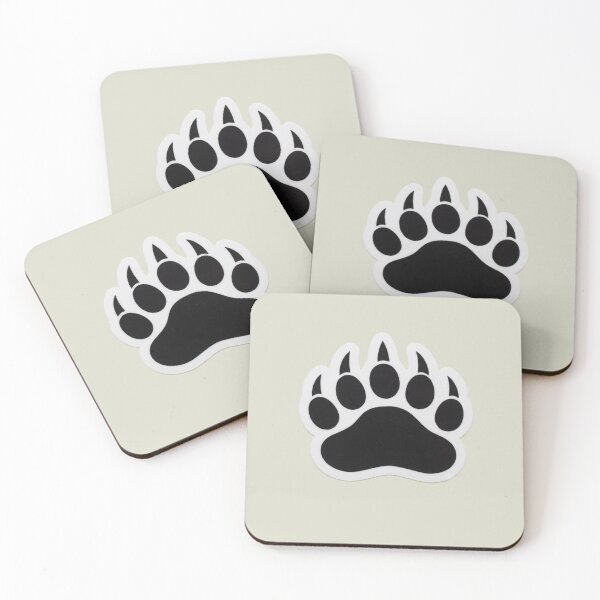 Item preview, Minimalist Bear Claw Wildlife Silhouette designed and sold by Articulated Vibes.