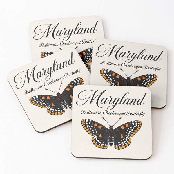 Item preview, Maryland Baltimore Checkerspot Butterfly – State Butterfly Art Print designed and sold by The-Drip-Studio.
