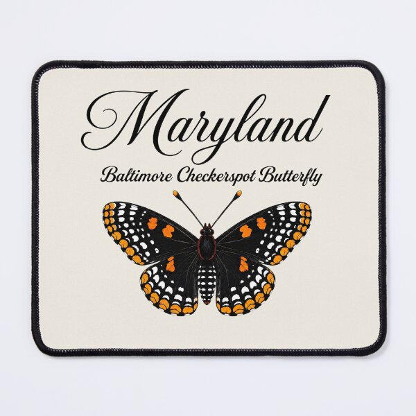 Item preview, Maryland Baltimore Checkerspot Butterfly – State Butterfly Art Print designed and sold by The-Drip-Studio.